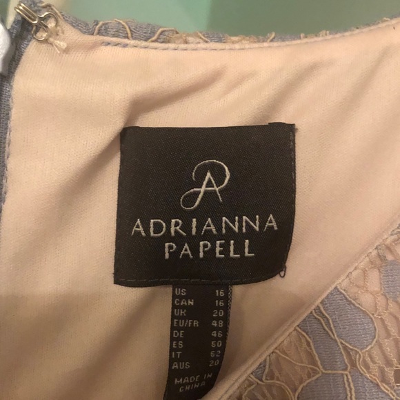 Adrianna Papell Bell Sleeve Lace Dress-size 16 - Picture 5 of 5